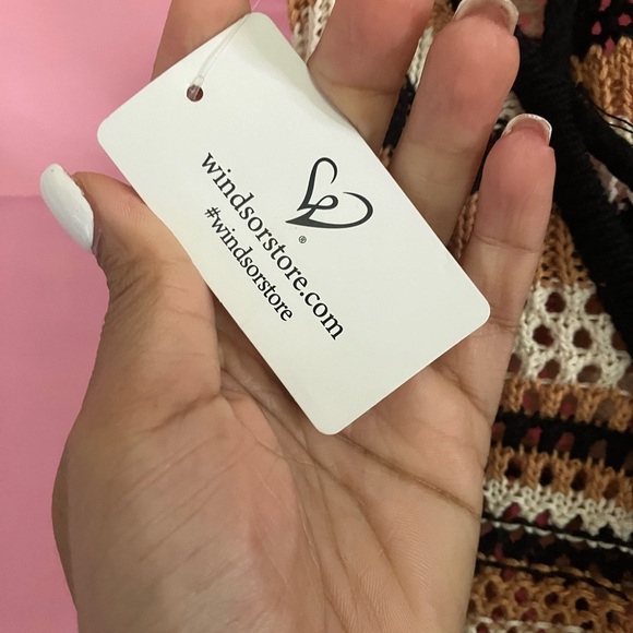 Striped Halter Maxi Dress - Picture 3 of 4